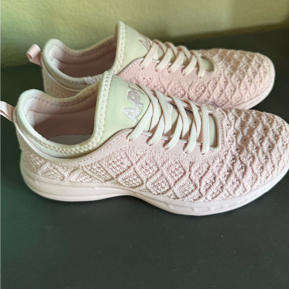 APL Pink Textured Sneakers for Modern Style